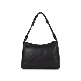 Bag2Bag leren schoudertas Hamar zwart achterkant