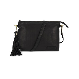 Zwarte crossbody Bag2Bag Aulac voorkant