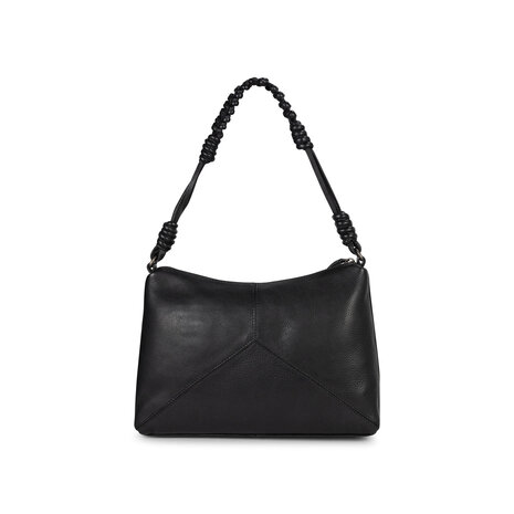 Bag2Bag leren schoudertas Hamar zwart achterkant