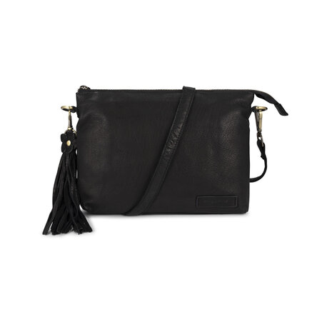 Zwarte crossbody Bag2Bag Aulac voorkant
