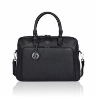 Bellicci Carpi – Stijlvolle Leren Dames Laptoptas in Zwart