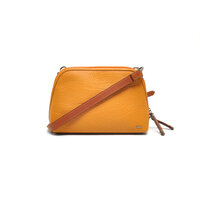 Berba Bags Leren crossbody-tas chamonix geel (curcuma)