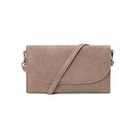 Bag2Bag Schoudertasje / Clutch Amalfi Leer Taupe / Grey