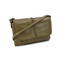 Bag2Bag Leren schoudertasje Pori Olive