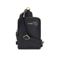 Bag2Bag Leren crossbody tasje / Telefoontasje Bodo Zwart
