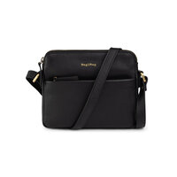 Bag2Bag leren crossbody tas Oslo zwart