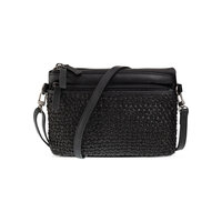 Bag2Bag Leren schoudertasje Nifra zwart