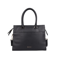 Bellicci zwart leren Laptoptas Milda 