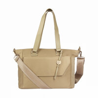 MŌSZ Denise Laptoptas shopper dames 15.6 inch - beige