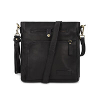 Bag2Bag Leren Schoudertas Chase Zwart