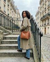 Bag2Bag leren shopper New Sala cognac