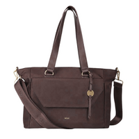 MŌSZ Denise Laptoptas Shopper 15.6 inch - Donkerbruin